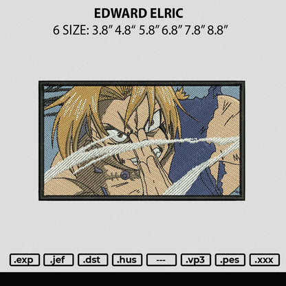 Edward E Embroiery File 6 sizes