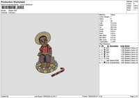 Kid Photo Embroidery File 6 sizes