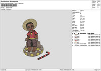 Kid Photo Embroidery File 6 sizes