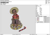 Kid Photo Embroidery File 6 sizes