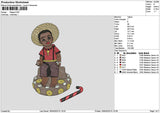 Kid Photo Embroidery File 6 sizes