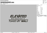 Elevated V2 Embroidery File 6 sizes