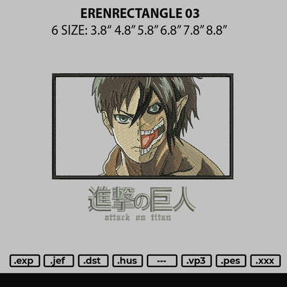 Erenrectangle 03 Embroidery File 6 sizes