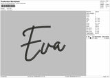 Evatext Embroidery Machine Design File 6 sizes
