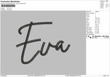 Evatext Embroidery Machine Design File 6 sizes