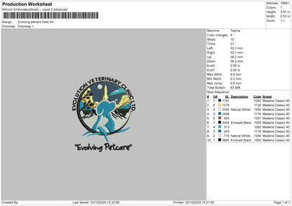 Petcarecircle Embroidery File 6 sizes