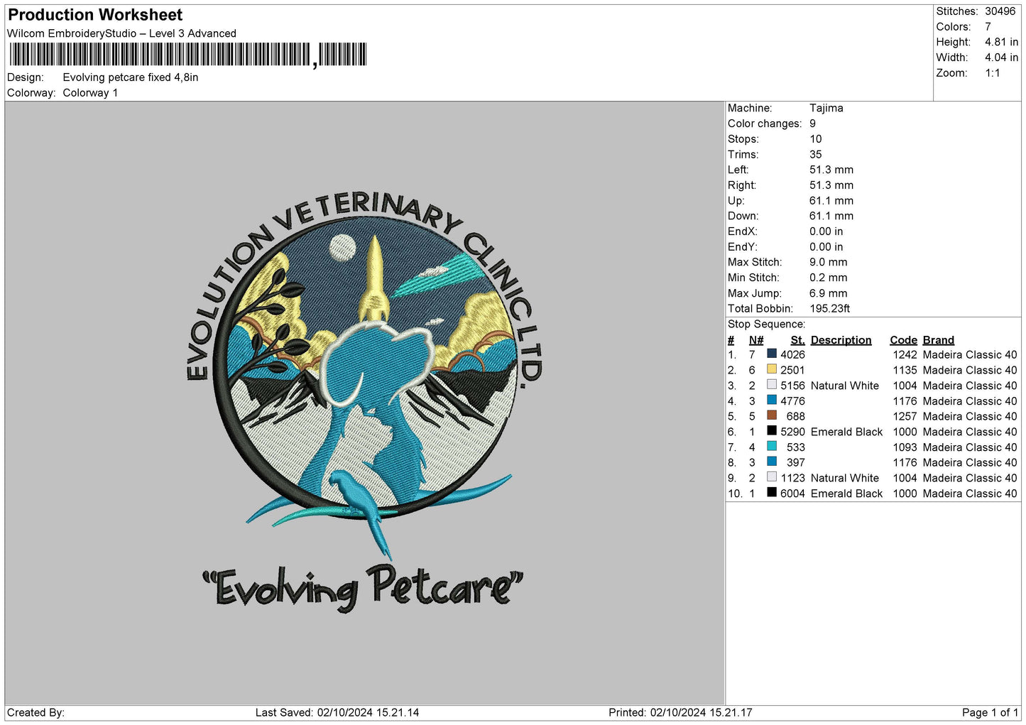 Petcarecircle Embroidery File 6 sizes
