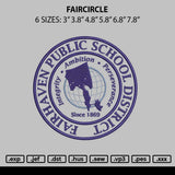 Faircircle Embroidery File 6 sizes
