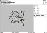 Faithtext 1703 Embroidery File 6 sizes