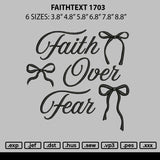 Faithtext 1703 Embroidery File 6 sizes