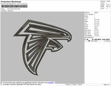 Falcon Embroidery File 4 size
