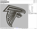 Falcon Embroidery File 4 size