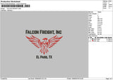 Eagle 1906 Embroidery File 6 sizes