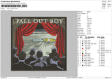 Fall Out Boy Embroidery File 4 size