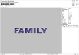 Family Embroidery File 4 sizes