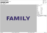 Family Embroidery File 4 sizes