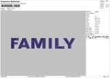 Family Embroidery File 4 sizes