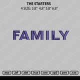 Family Embroidery File 4 sizes