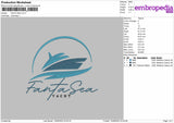 Fanta Sea Embroidery File 4 size