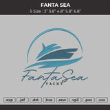 Fanta Sea Embroidery File 4 size
