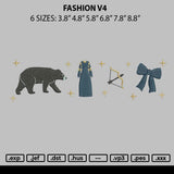 Fashion V4 Embroidery File 6 sizes