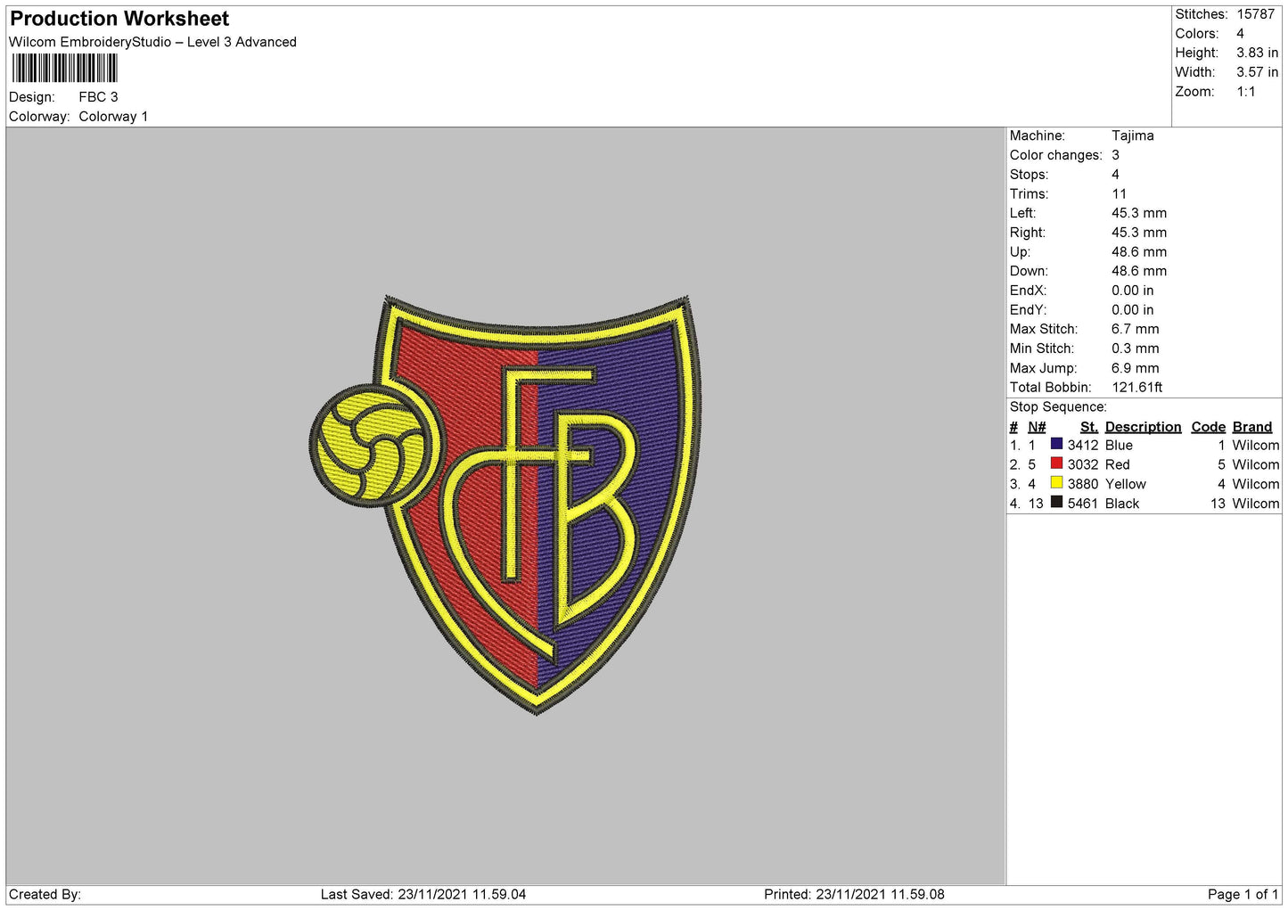 FBC Embroidery File 4 size