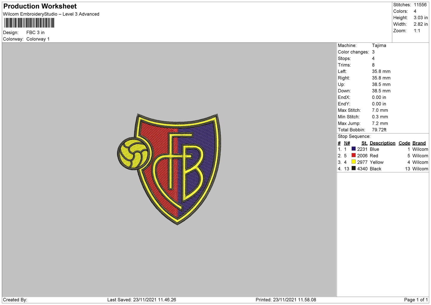 FBC Embroidery File 4 size