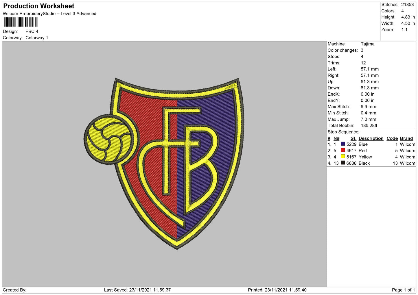 FBC Embroidery File 4 size