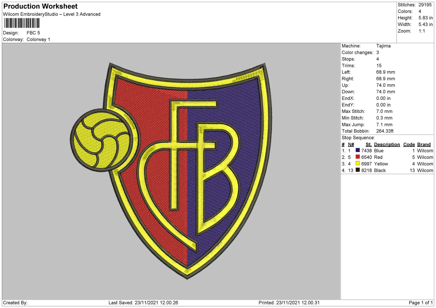 FBC Embroidery File 4 size