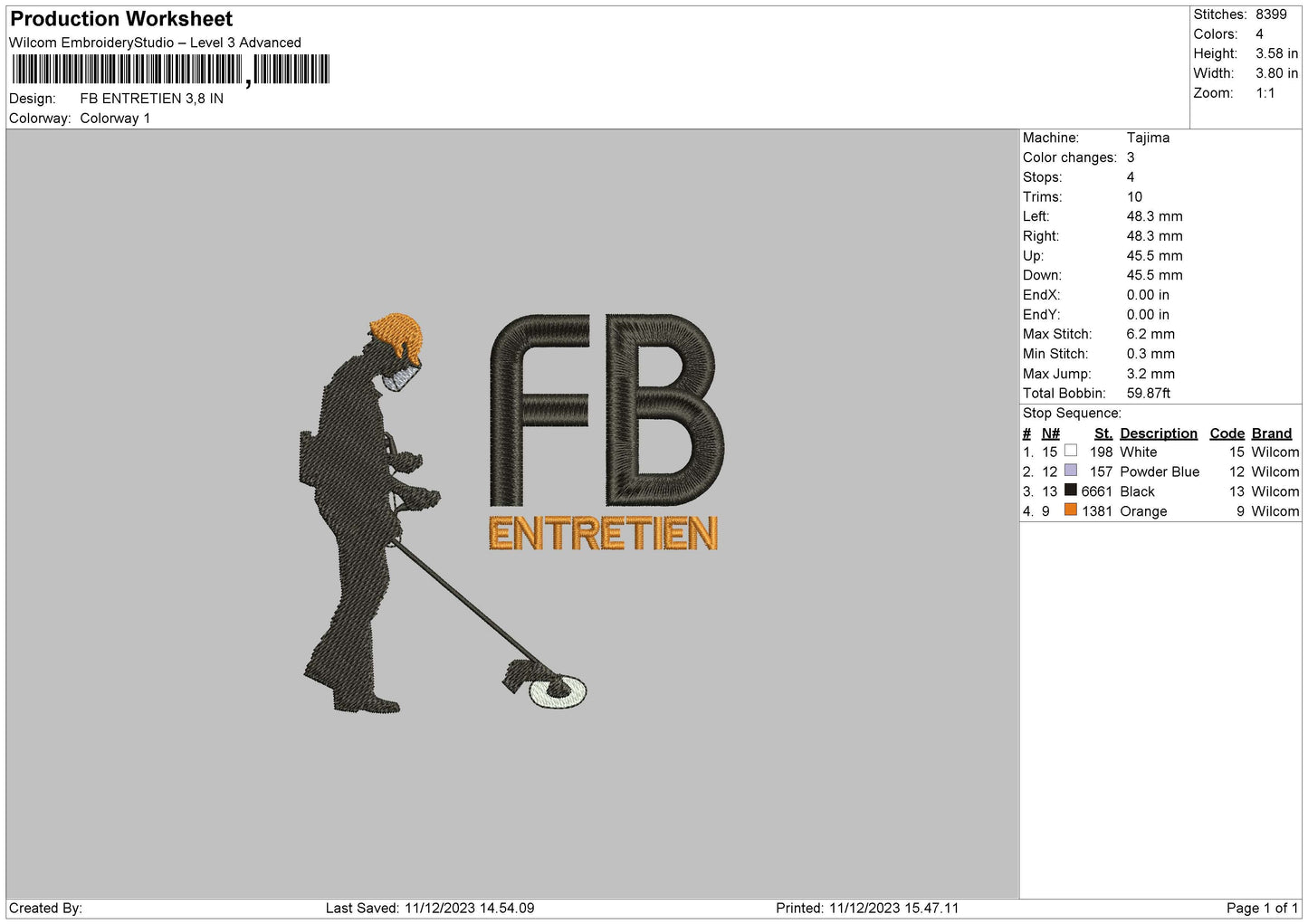 Fbentre Embroideru File 6 sizes