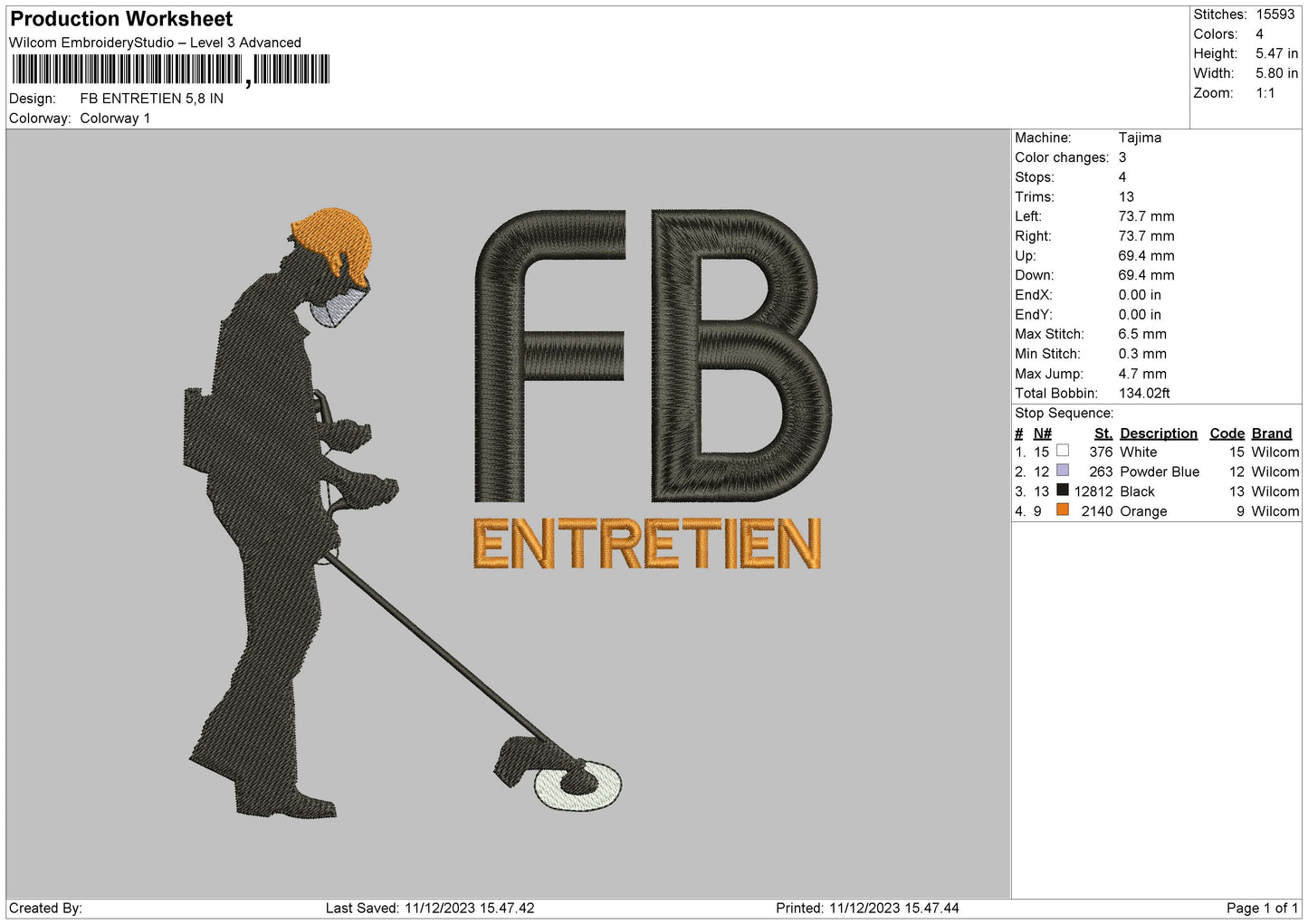 Fbentre Embroideru File 6 sizes