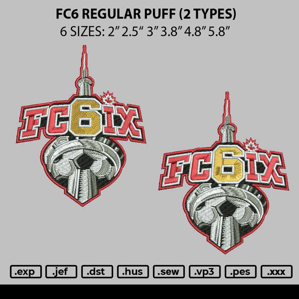 Fc6 Regular Puff Embroidery 2 Types