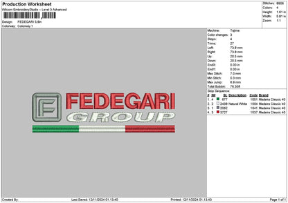 Fedegaritext Embroidery File 6 sizes