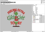 Feelingtext Grinch Embroidery File 6 sizes