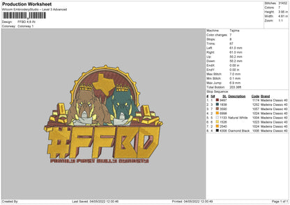 FFBD Embroidery File 4 size