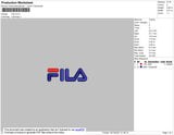 Fila Embroidery File 4 size