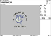 Fishingtext Embroidery File 6 sizes