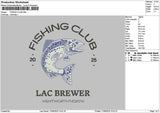 Fishingtext Embroidery File 6 sizes
