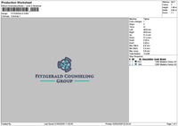 Fitztext Embroidery File 6 sizes