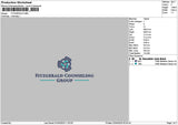 Fitztext Embroidery File 6 sizes