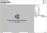 Fitztext Embroidery File 6 sizes