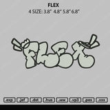 Flex Embroidery File 4 size