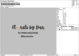 Floraltext 2601 Embroidery File 6 sizes
