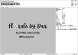 Floraltext 2601 Embroidery File 6 sizes