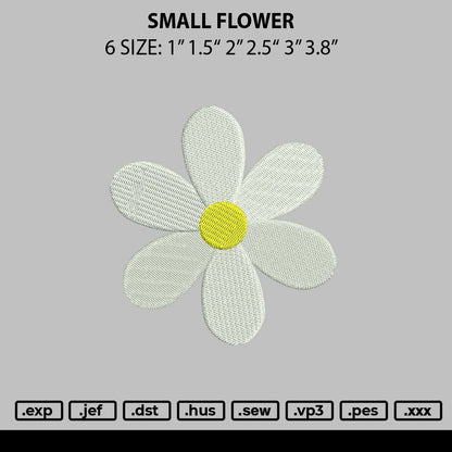 Small Flower Embroidery File 6 sizes