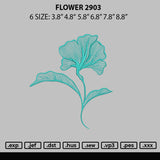 Flower 2903 Embroidery File 6 sizes