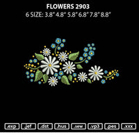 Flowers 2903 Embroidery File 6 sizes