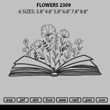 Flowers 2309 Embroidery File 6 sizes