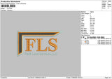 Flstext Embroidery File 6 sizes