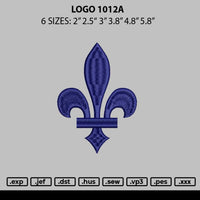 Logo 1012a Embroidery File 6 sizes